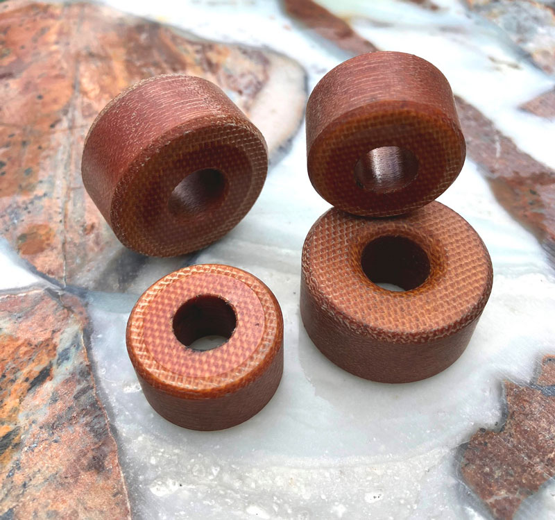Hi-Torque secondary clutch rollers – precision machined with thermoset composite material for reliability, performance and smooth power delivery from CVT clutches on snowmobiles with the Team Tied secondary clutch.
